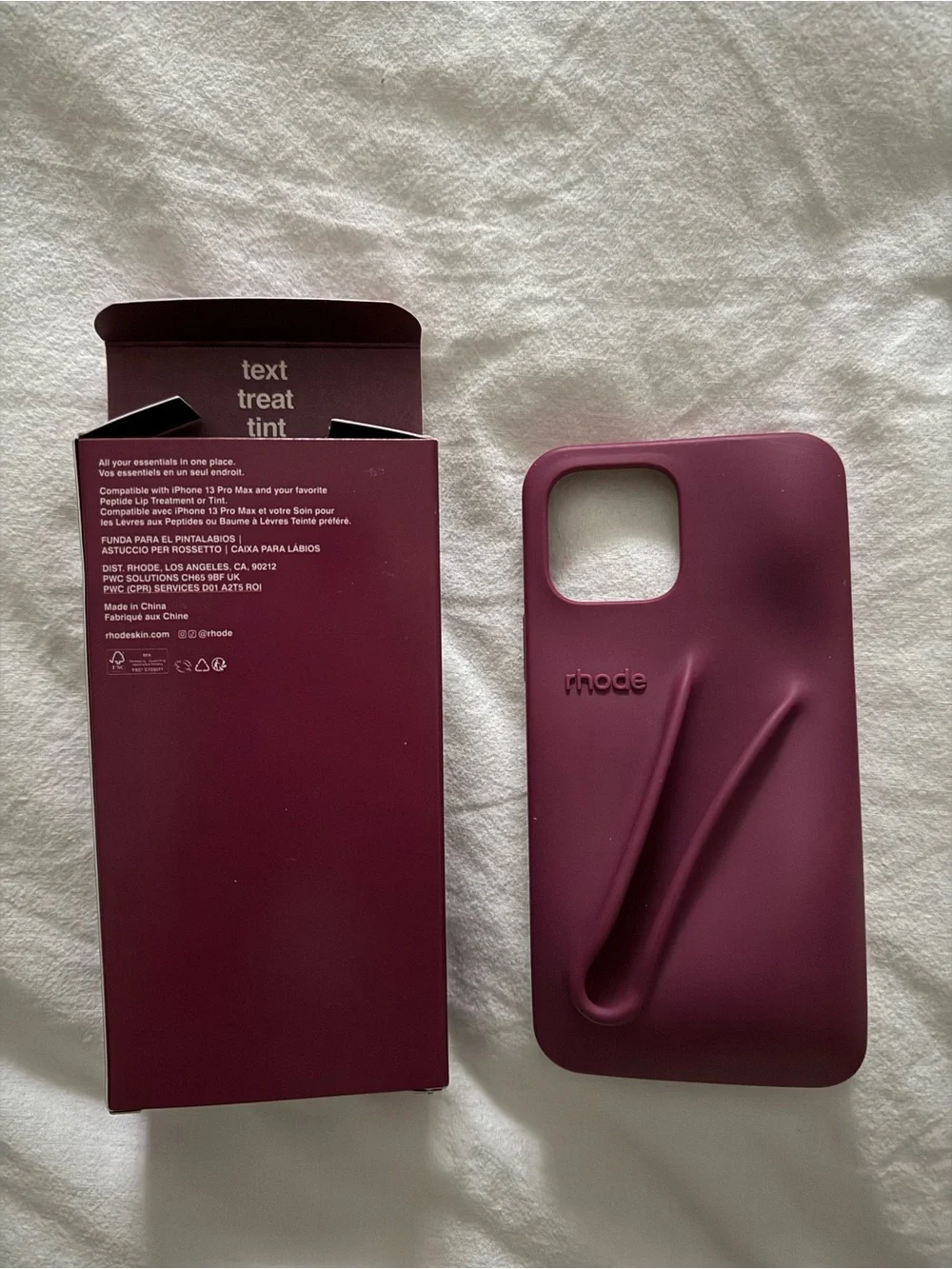RHODE Raspberry Jelly iPhone Case - Deep Raspberry - Picture 2 of 4